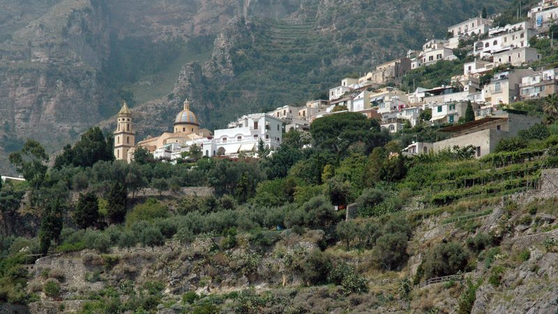 View of Vettica Maggiore, Praiano from the sea, 2010
