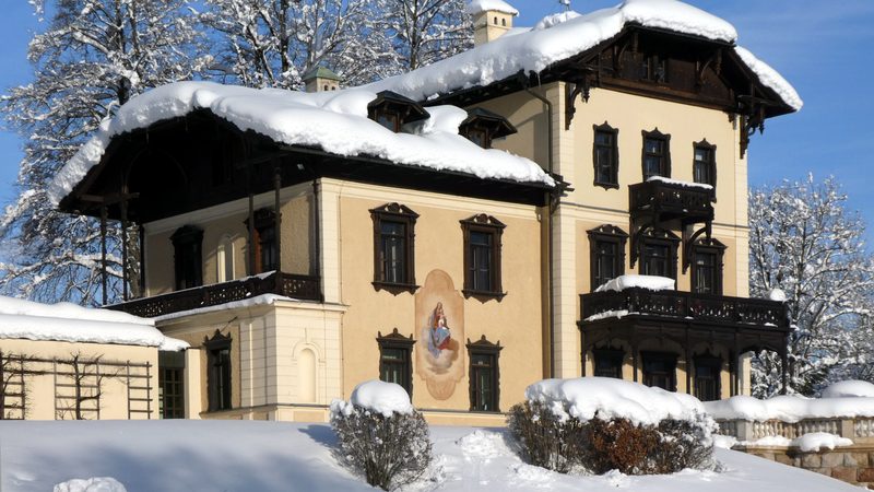 Berchtesgaden, Villa Bayer, von Südwesten.