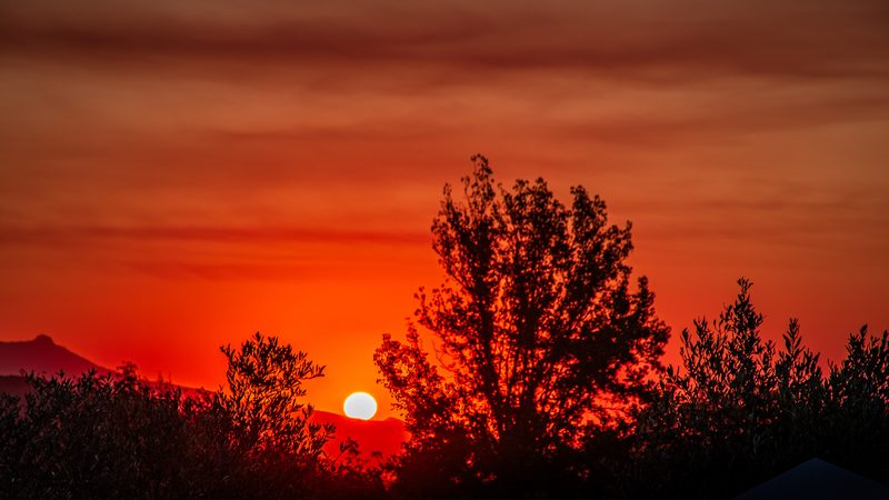 Sunset in Franschhoek