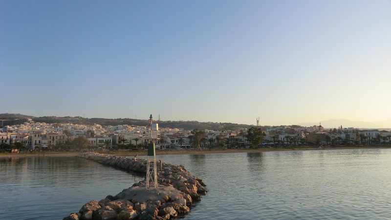 La jetée à Rethymnon.