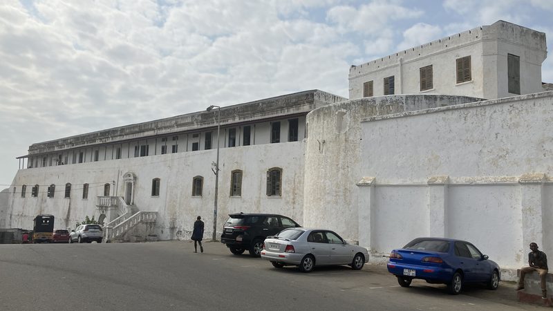 Blick auf Cape Coast Castle
