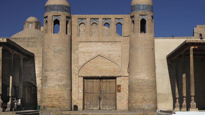 Tim Allakuli Khan (Allakuli Covered Bazaar), Khiva, Uzbekistan. The covered bazaar is located between the Palv